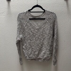 BP Cream and Gray Knit Sweater